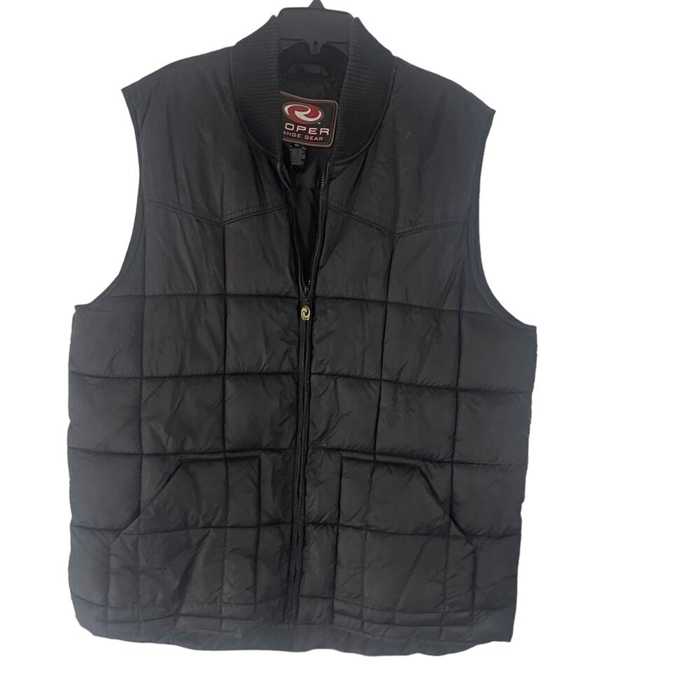 Roper Range Gear Men's‎ Big & Tall Size 2XL Black Puffer Outdoor Vest